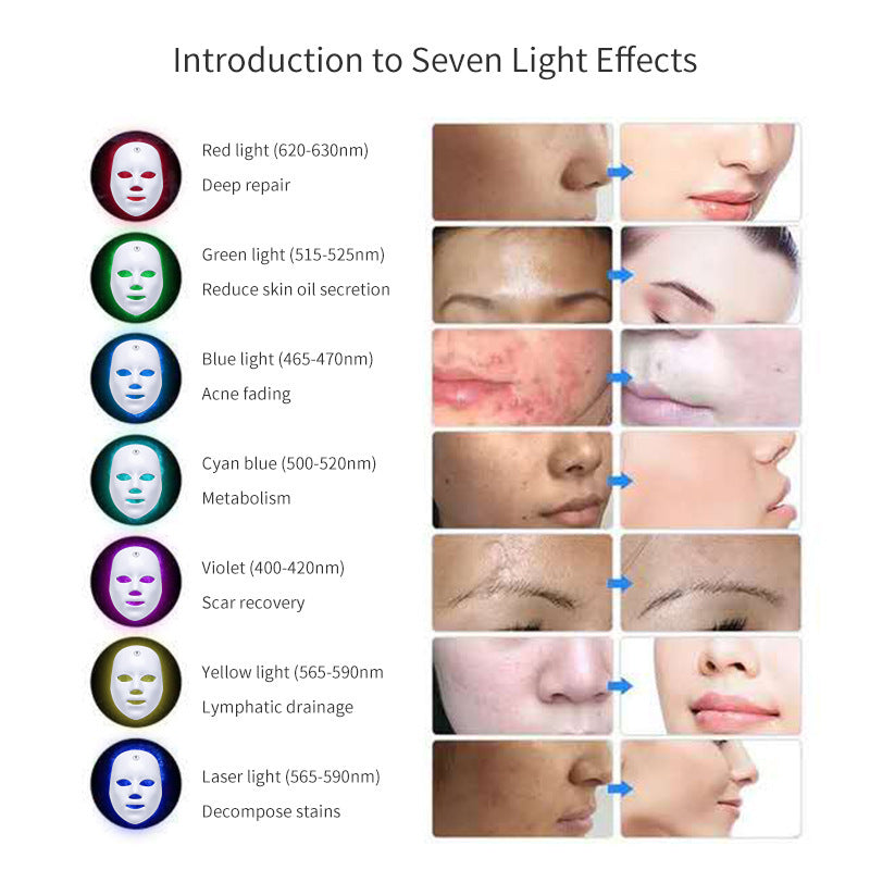 LED Rechargeable Face Mask Acne And Freckles Led Color Light Mask LED Rechargeable Face Mask Acne And Freckles Led Color Light Mask